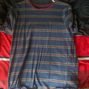 Striped green T shirt size men’s large good condition